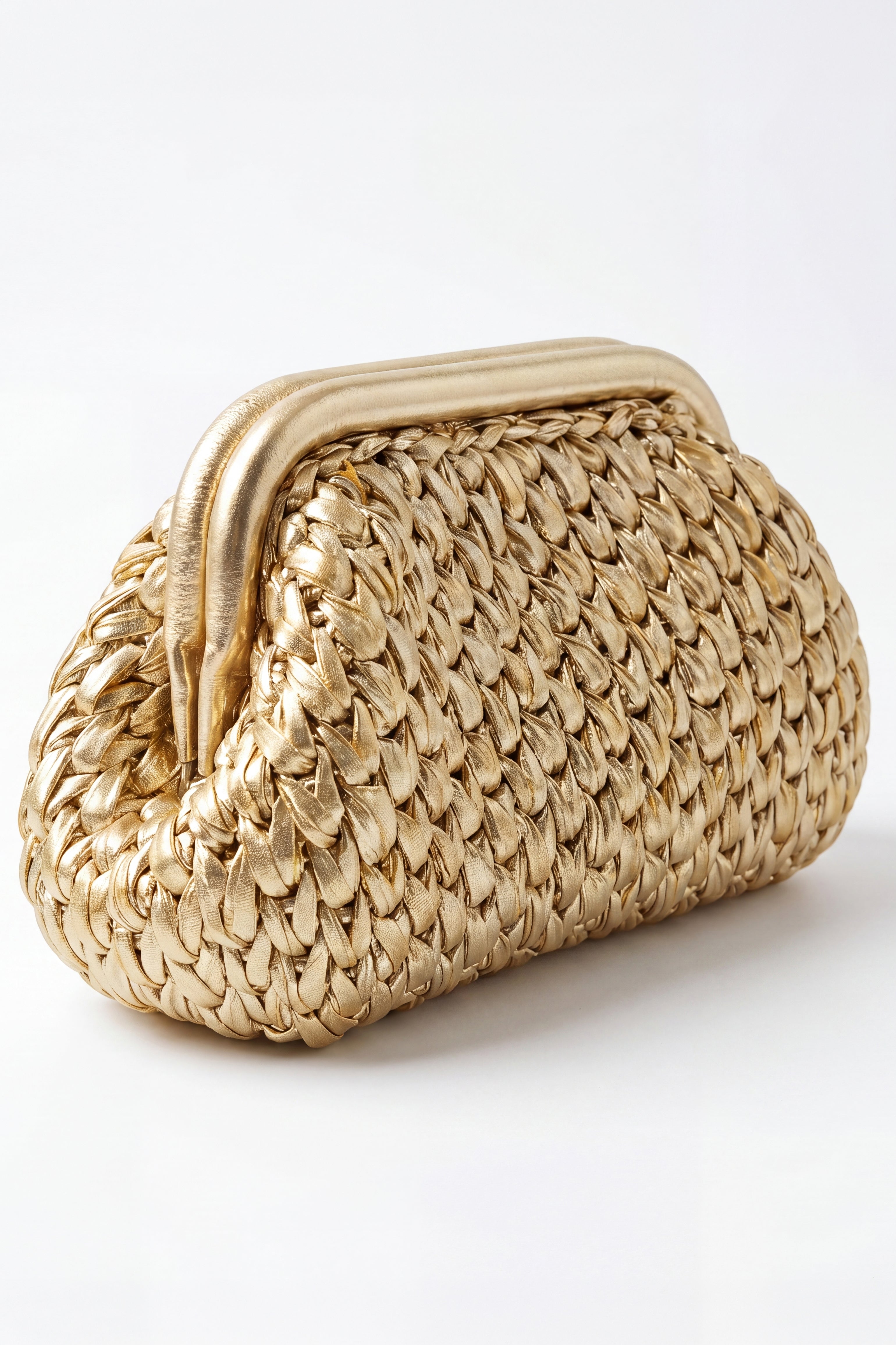 Champagne Metallic Clutch