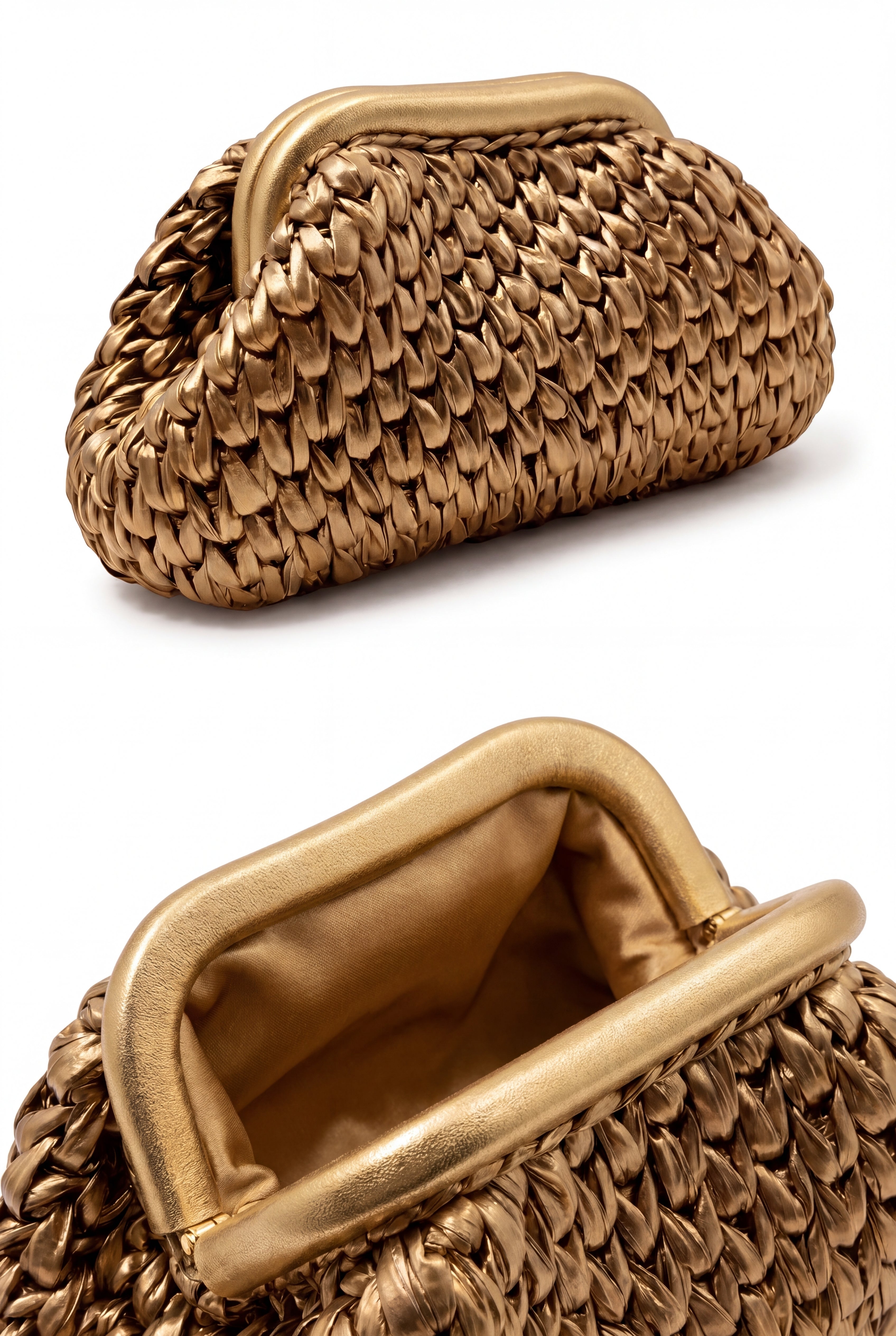 Gold Metallic Clutch