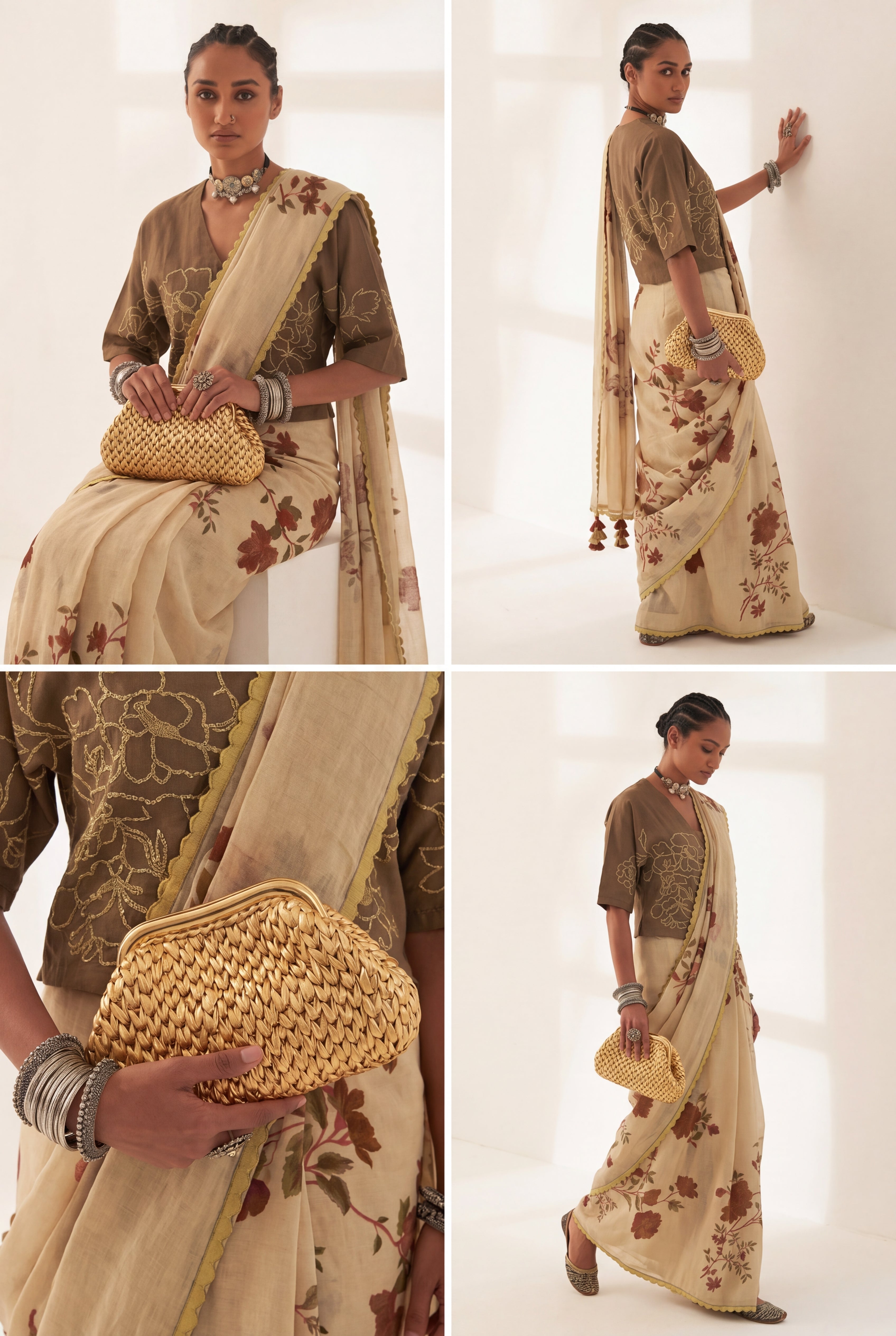 Gold Metallic Clutch