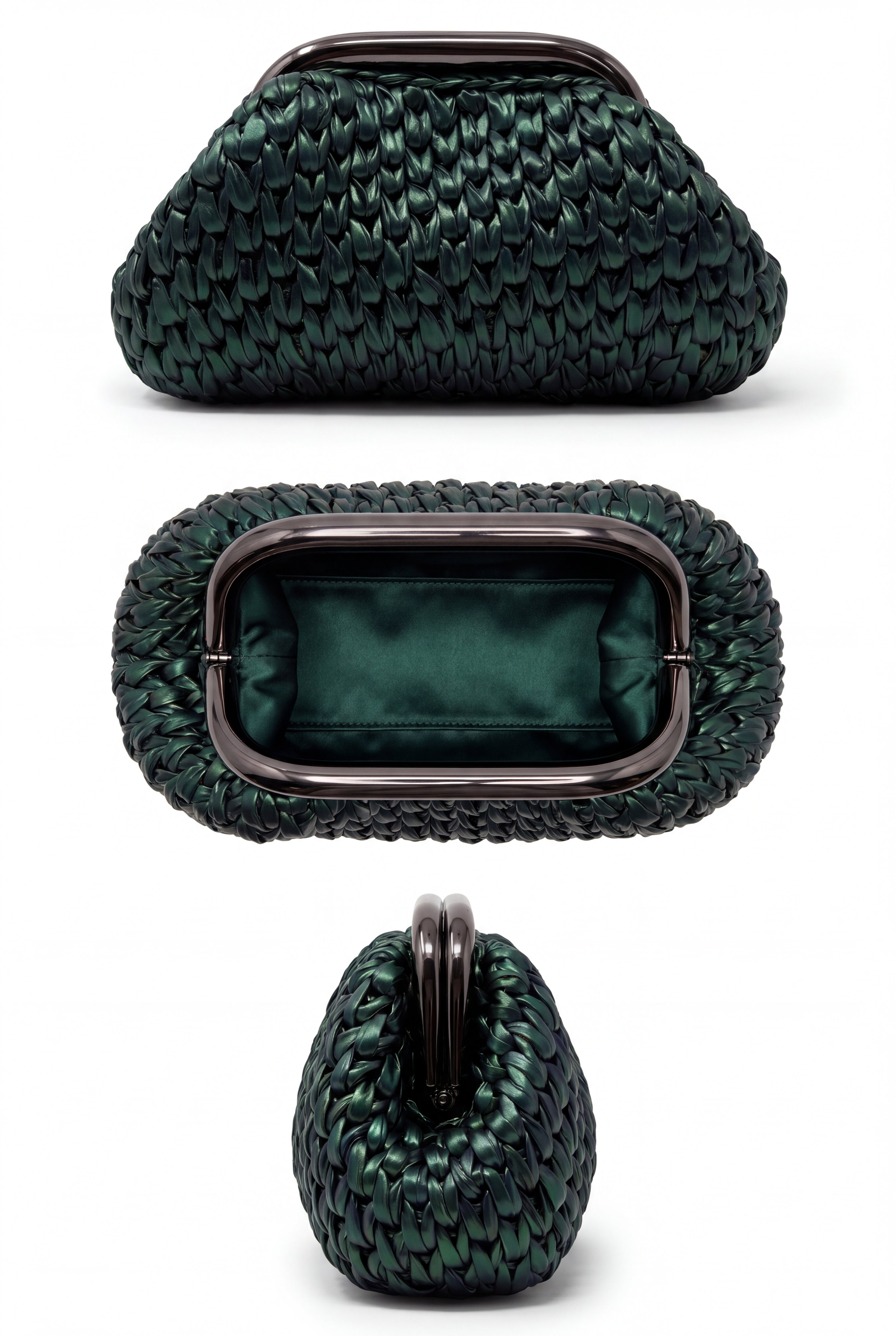 Green Metallic Clutch