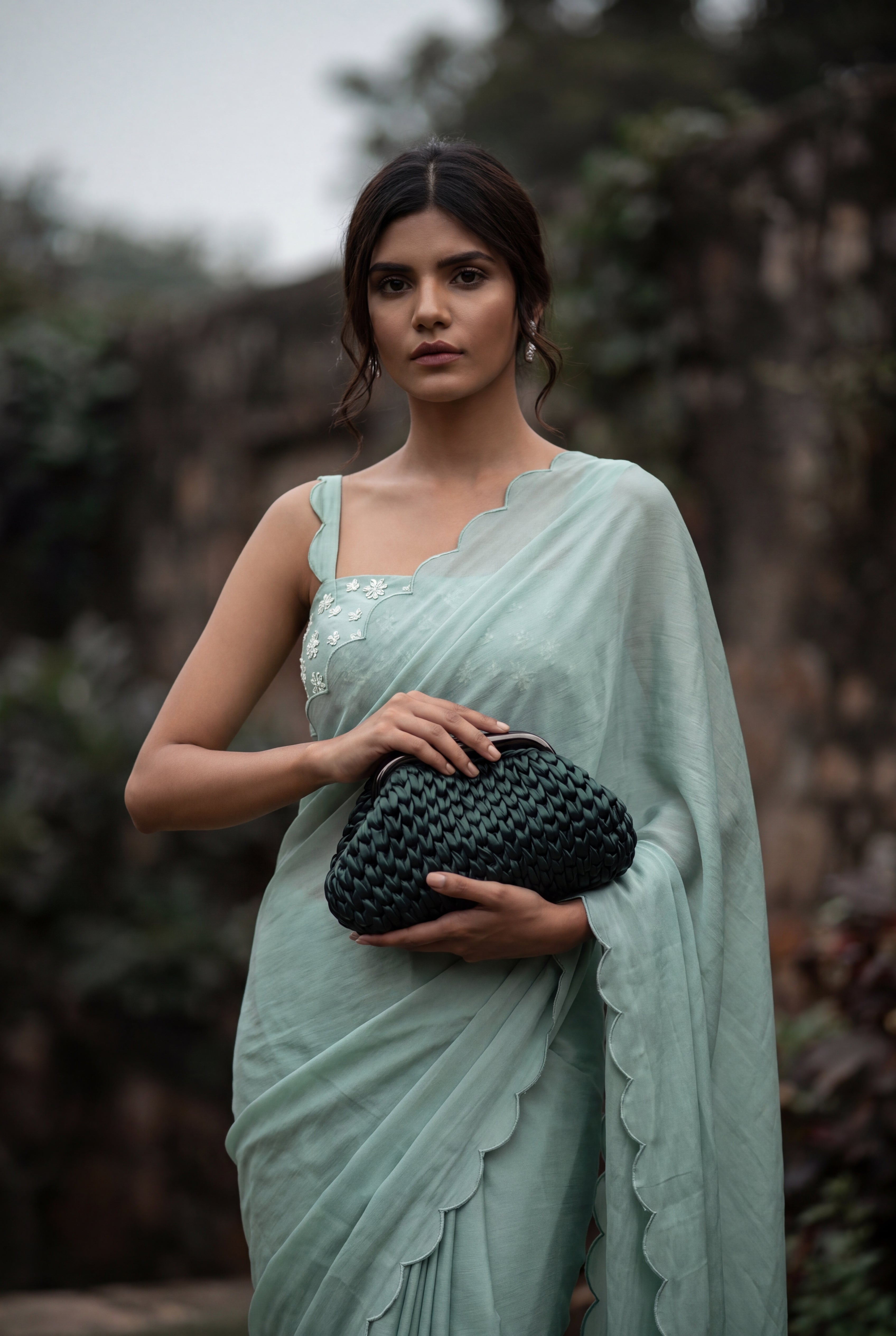 Green Metallic Clutch