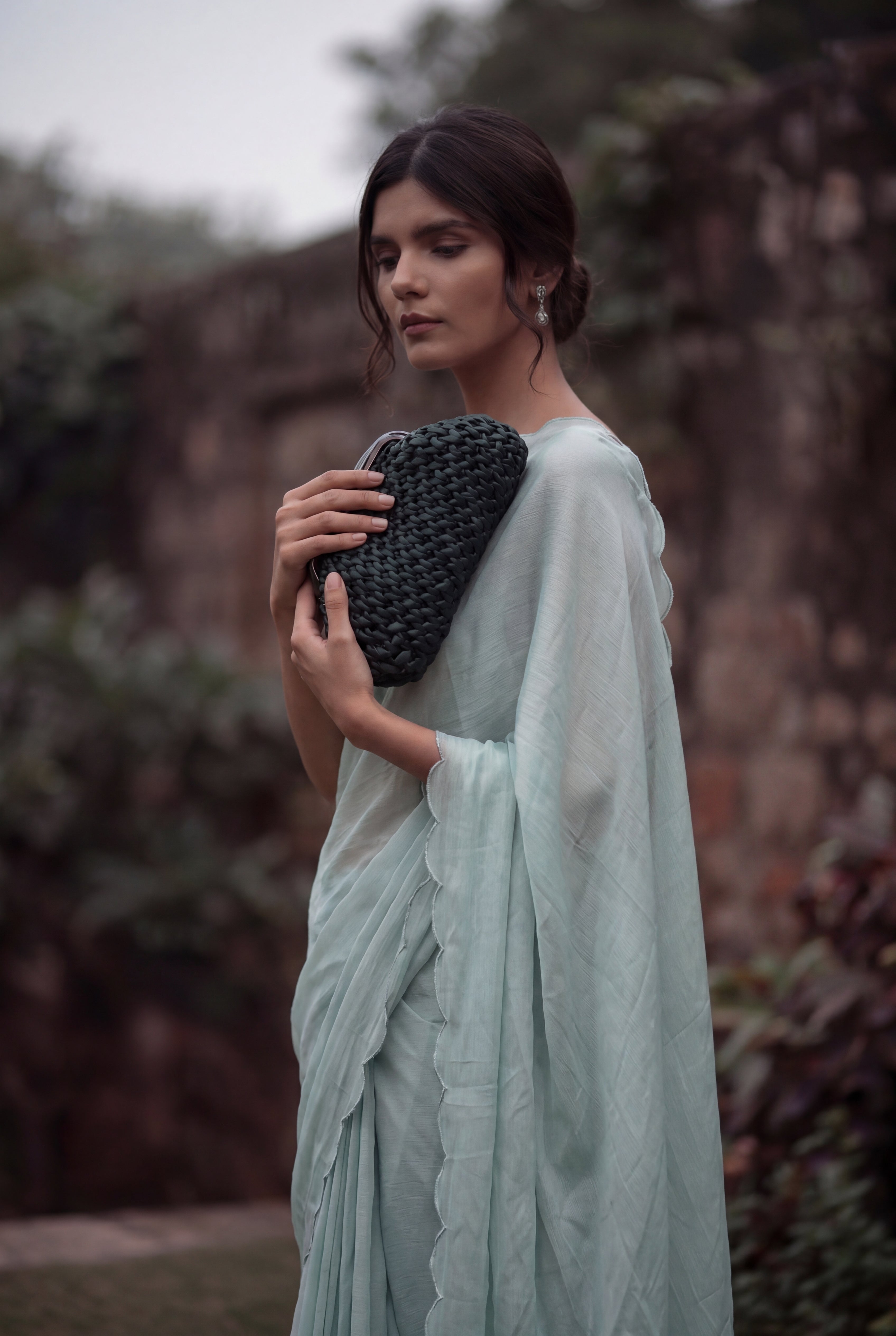 Green Metallic Clutch