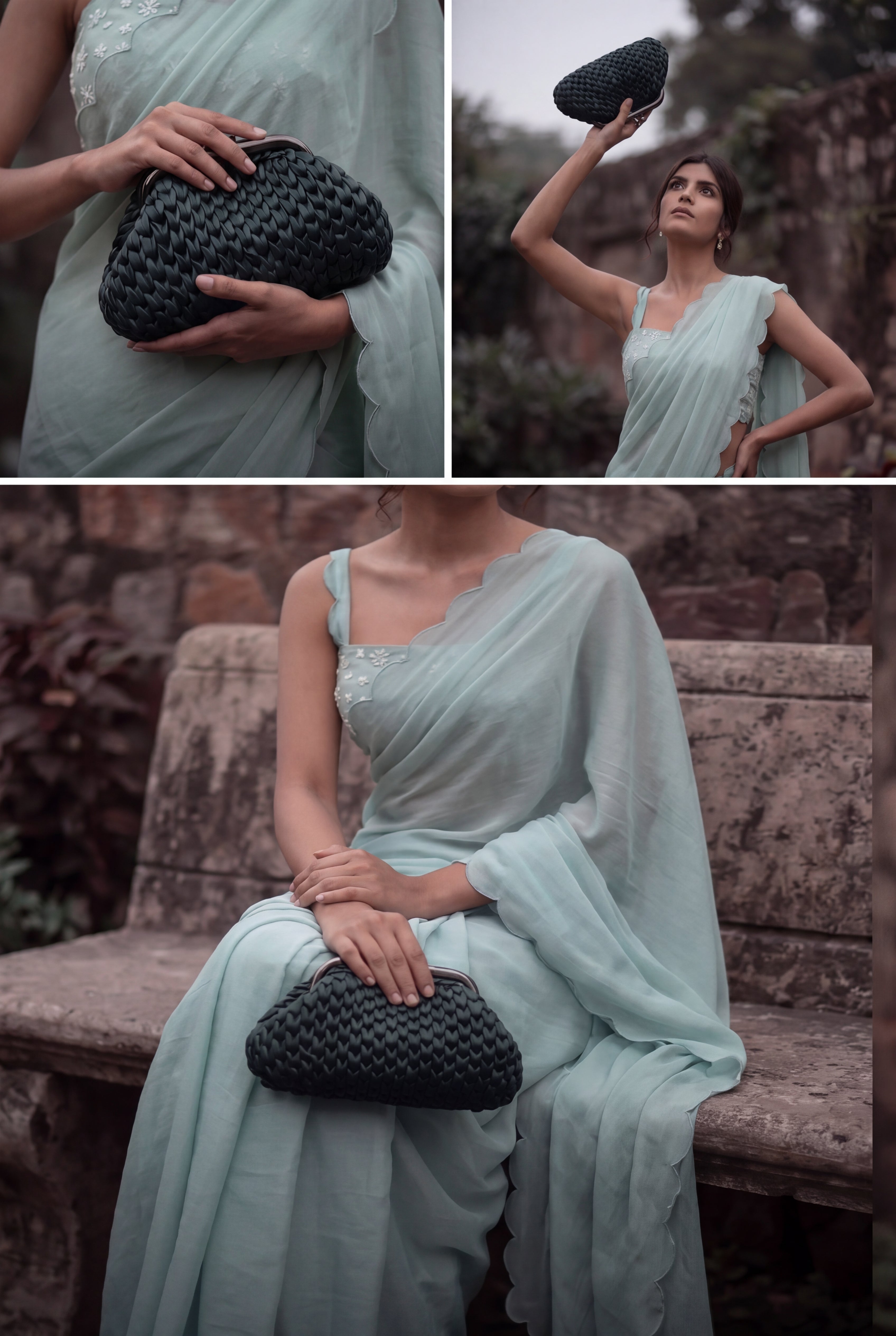 Green Metallic Clutch