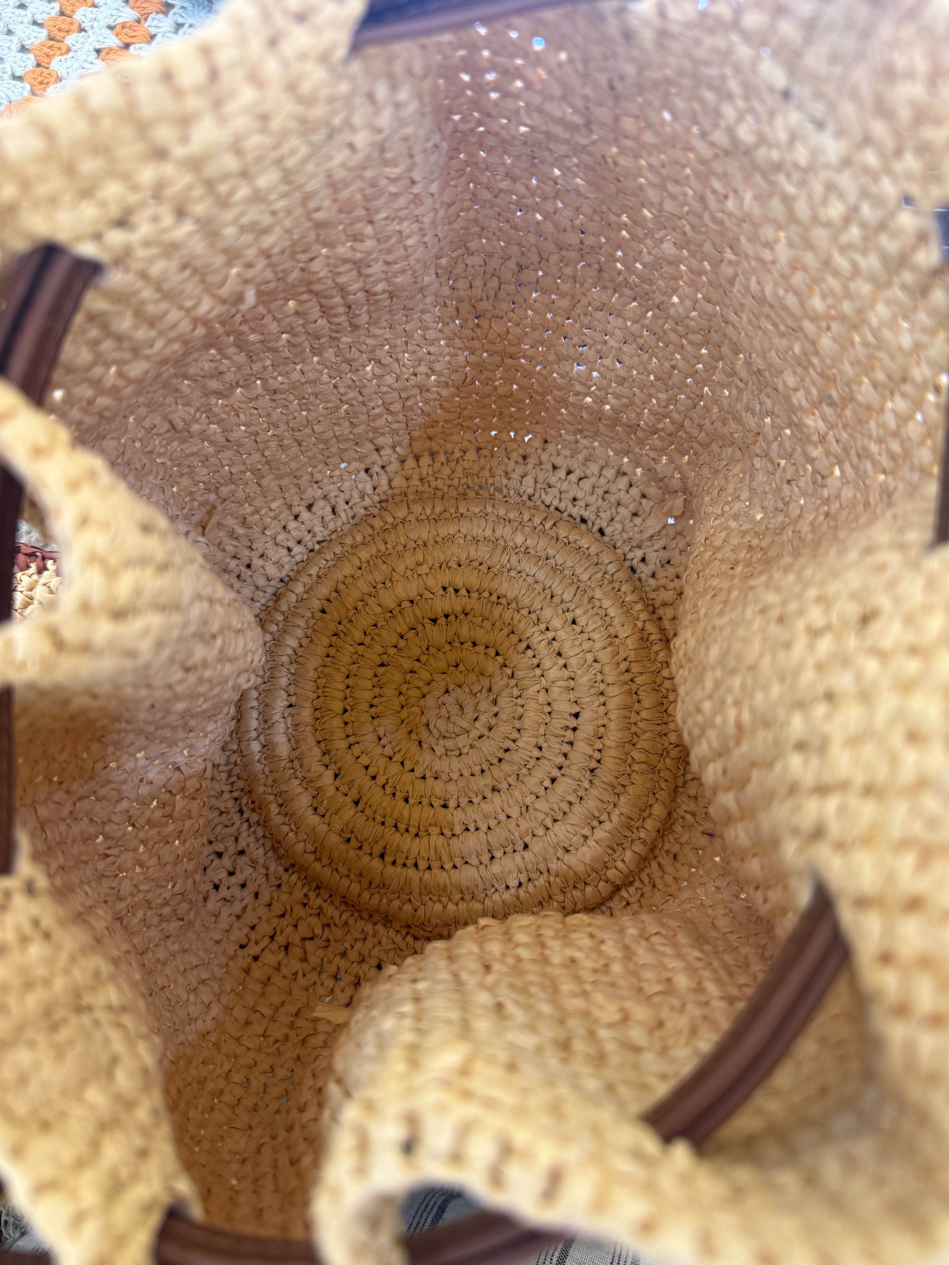 Octopus Raffia bag