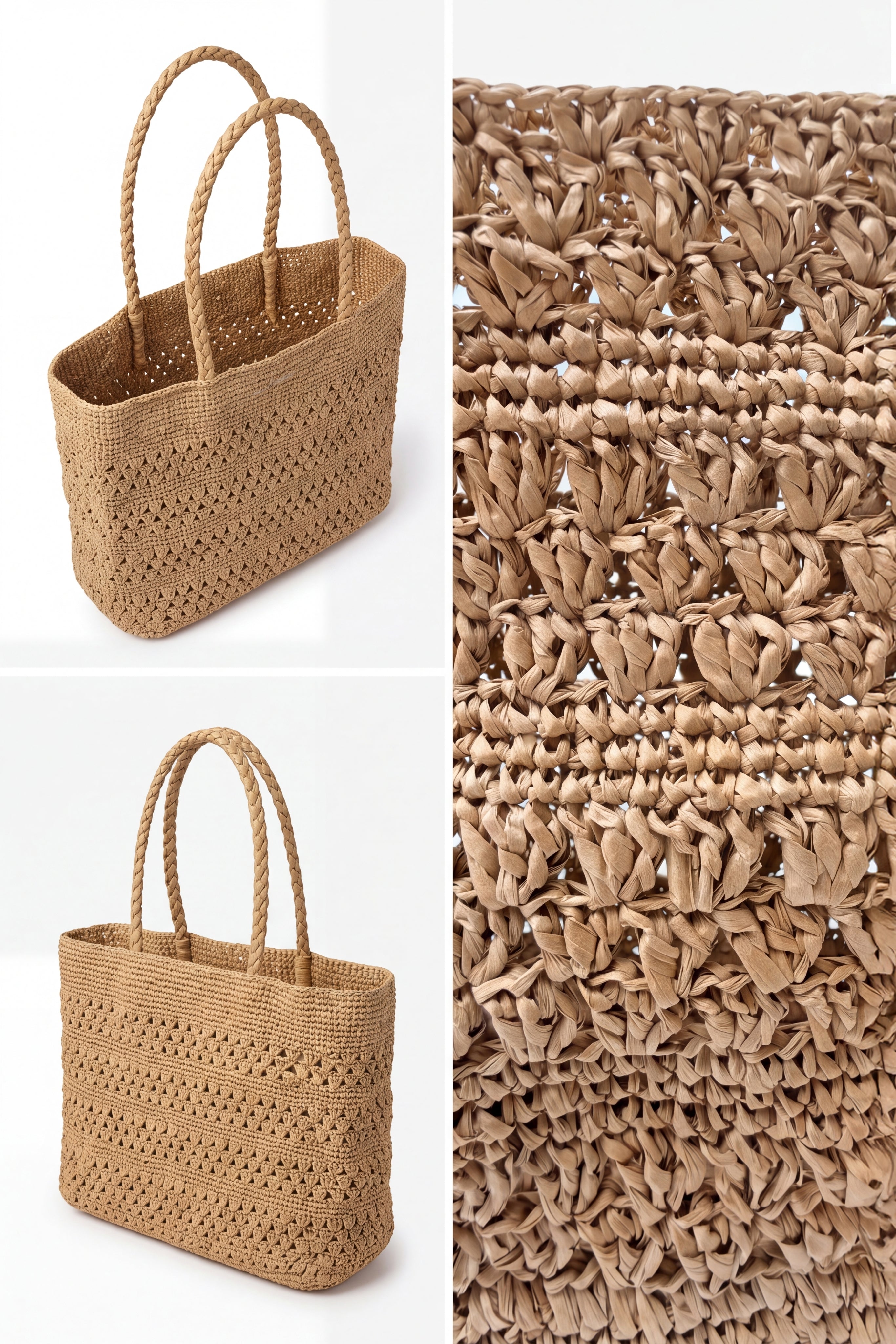 Luma Raffia Tote Bag