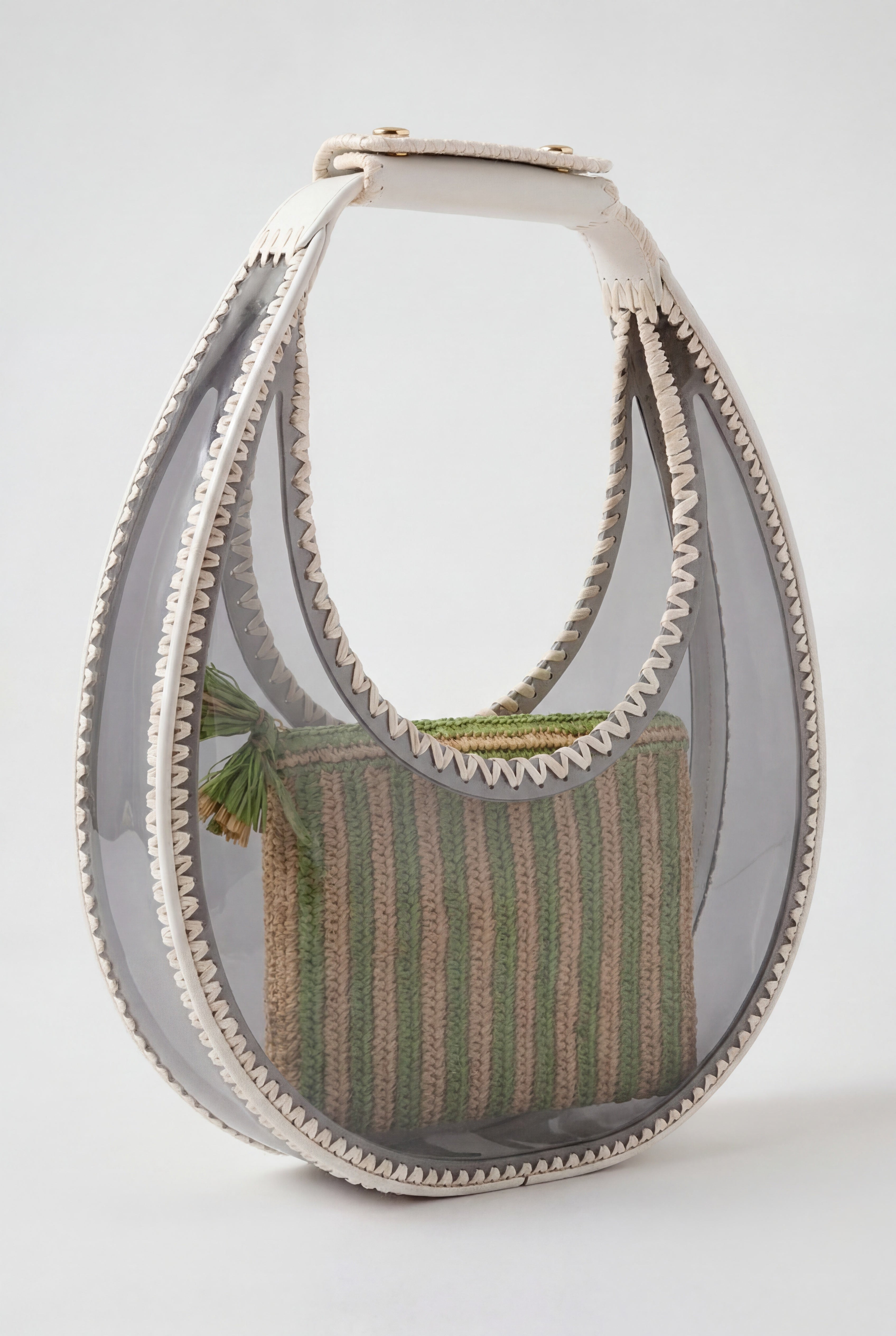 Moon Clear Grey Shoulder Bag