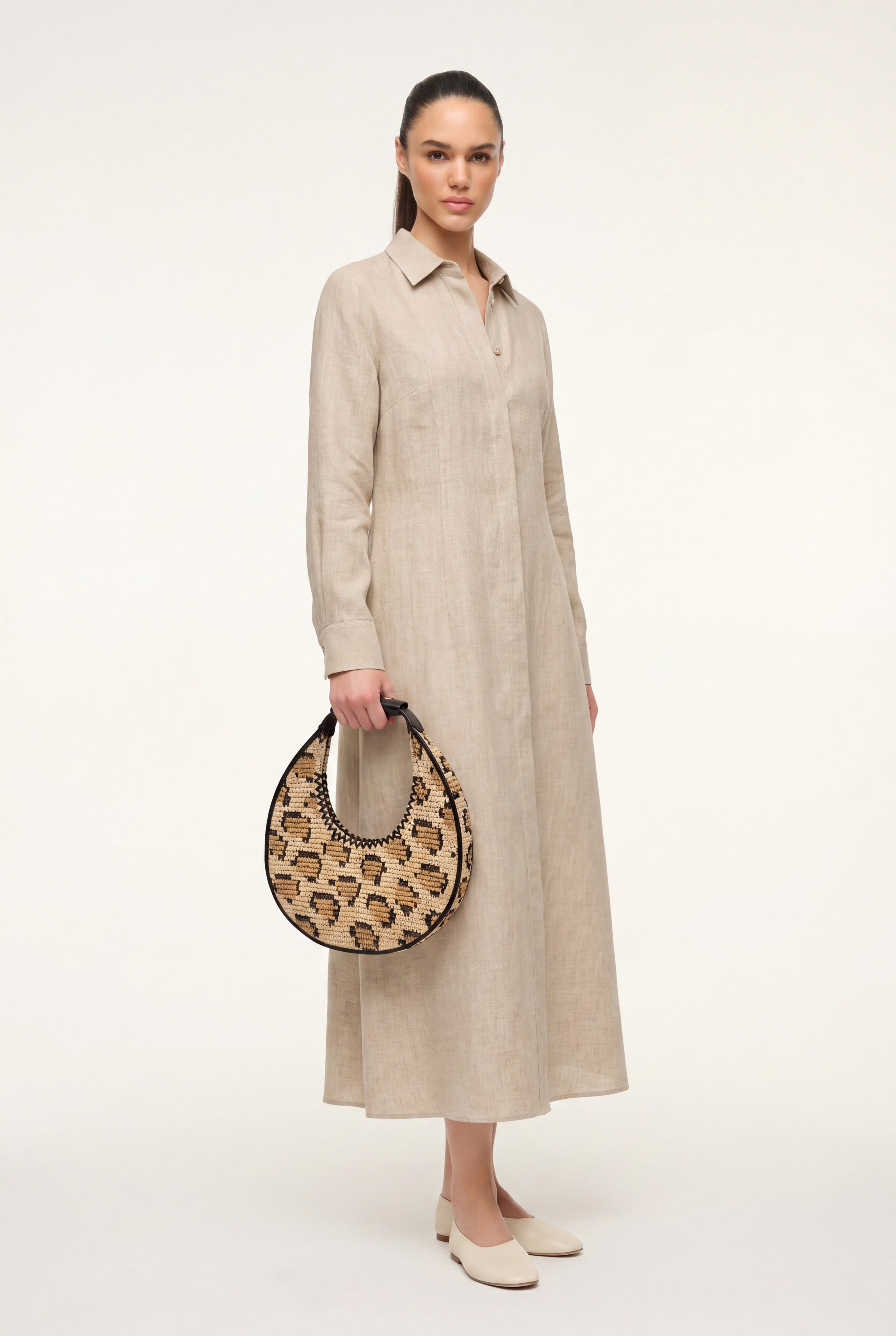 Moon Leopard Black Shoulder Bag