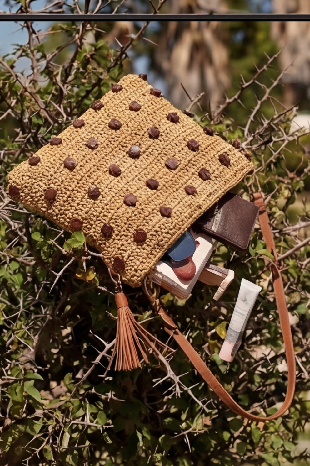 Nora Raffia Crossbody Bag