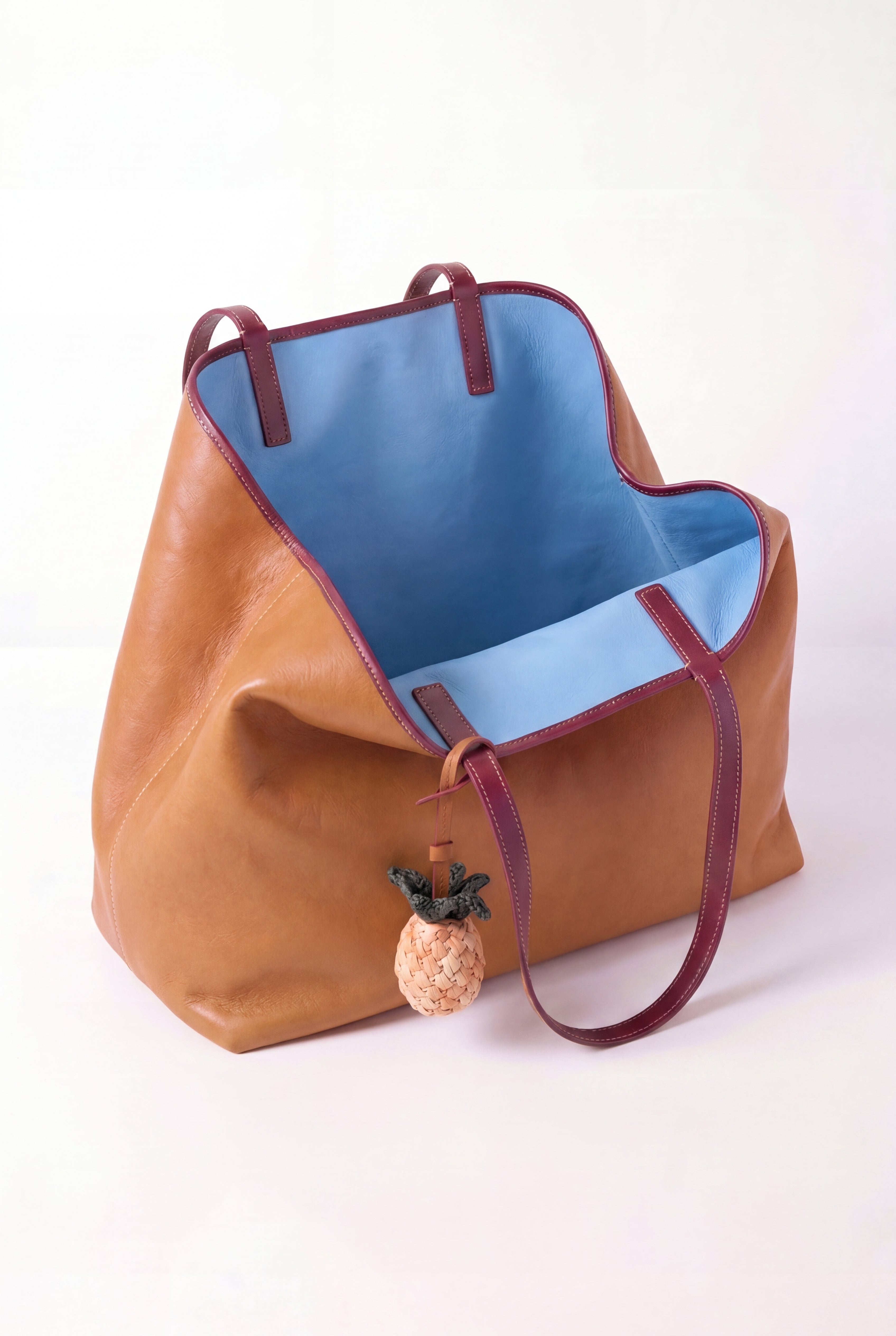 Reversible Bag Tan Blue