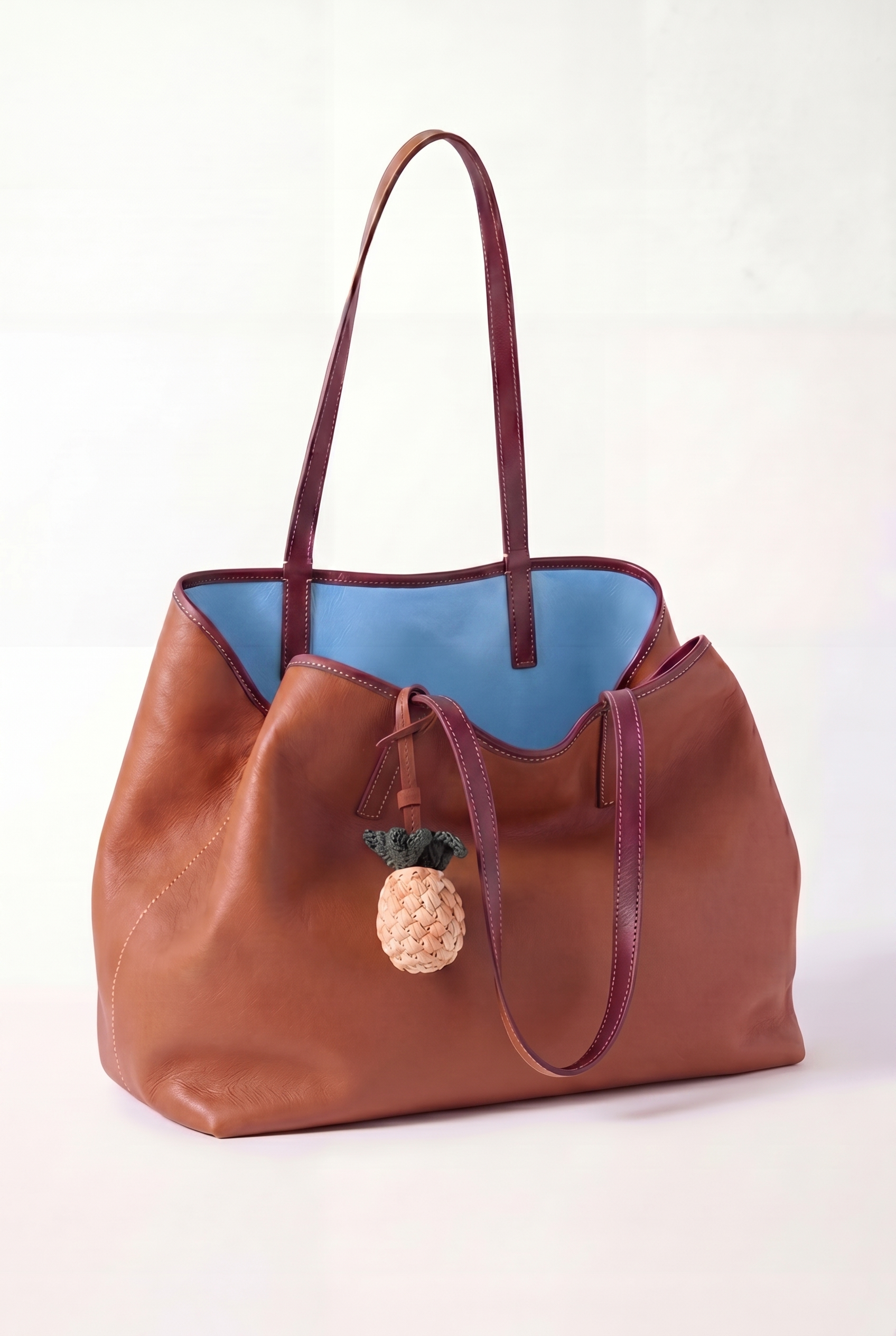 Reversible Bag Tan Blue