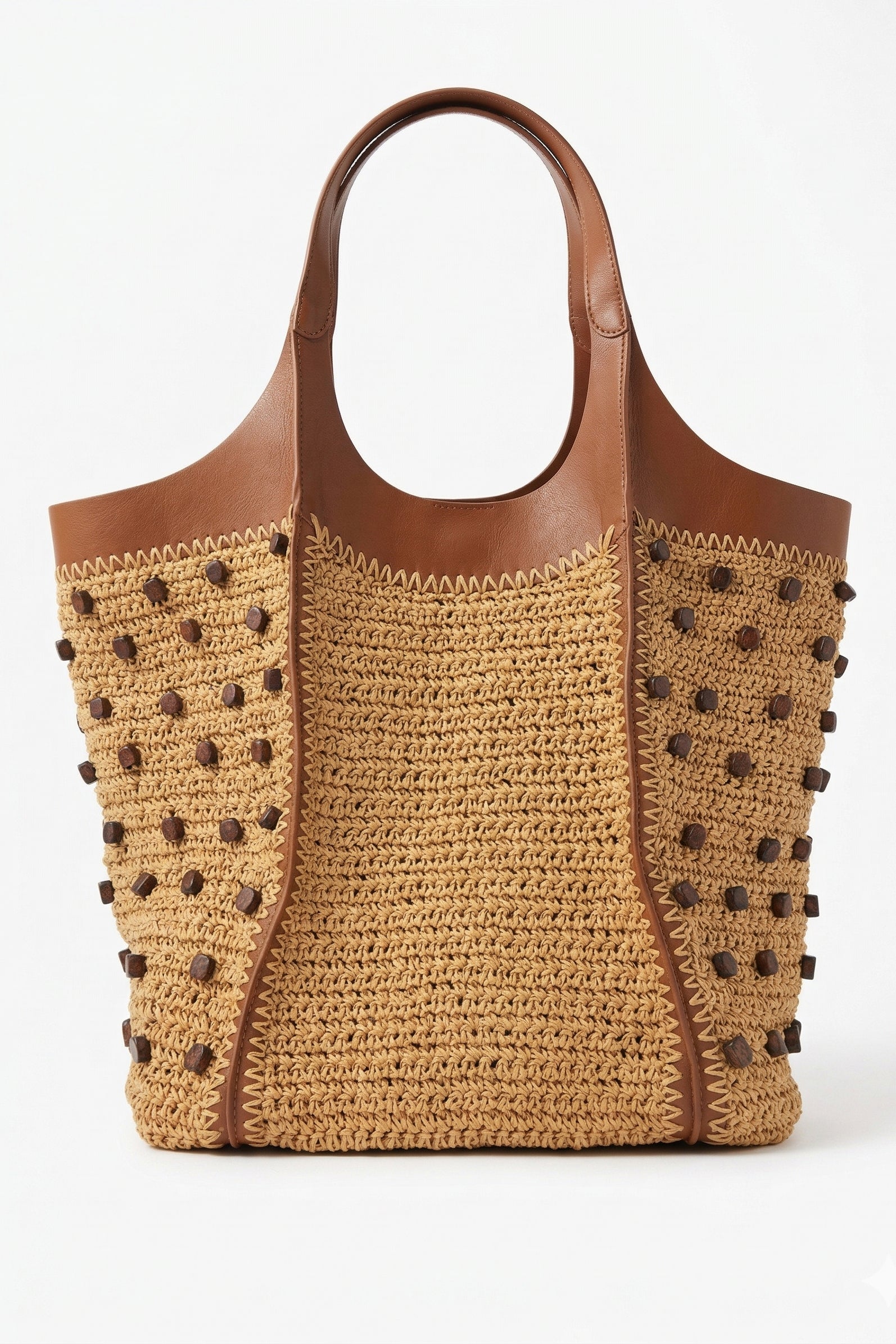 Rhea Raffia Tote Bag