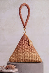 Solera Ombre Gold Copper Pyramid Bag