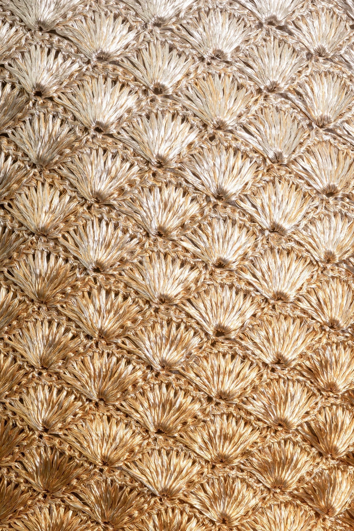Solera Ombre Gold Silver Pyramid Bag