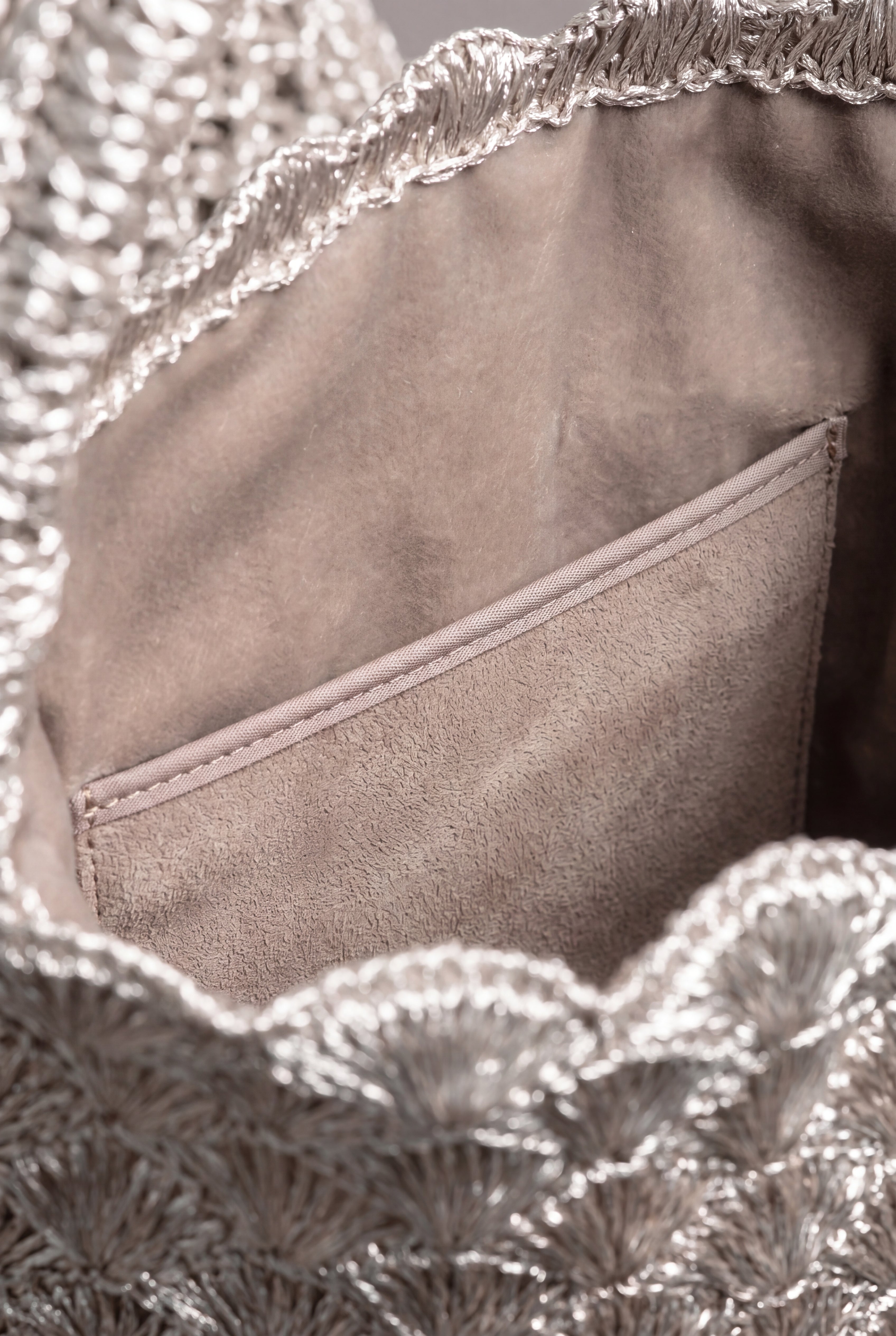 Solera Ombre Gold Silver Pyramid Bag