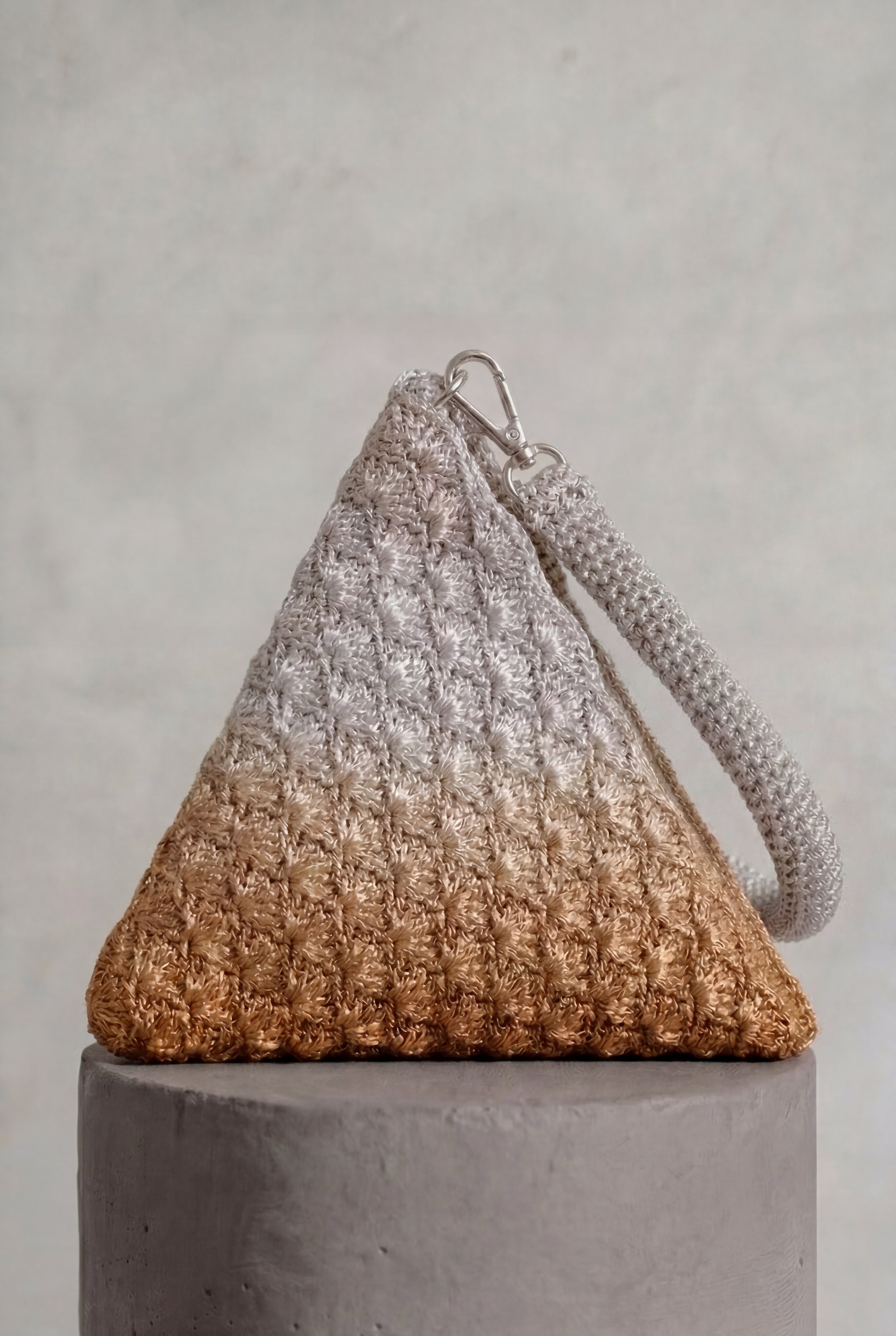 Solera Ombre Gold Silver Pyramid Bag