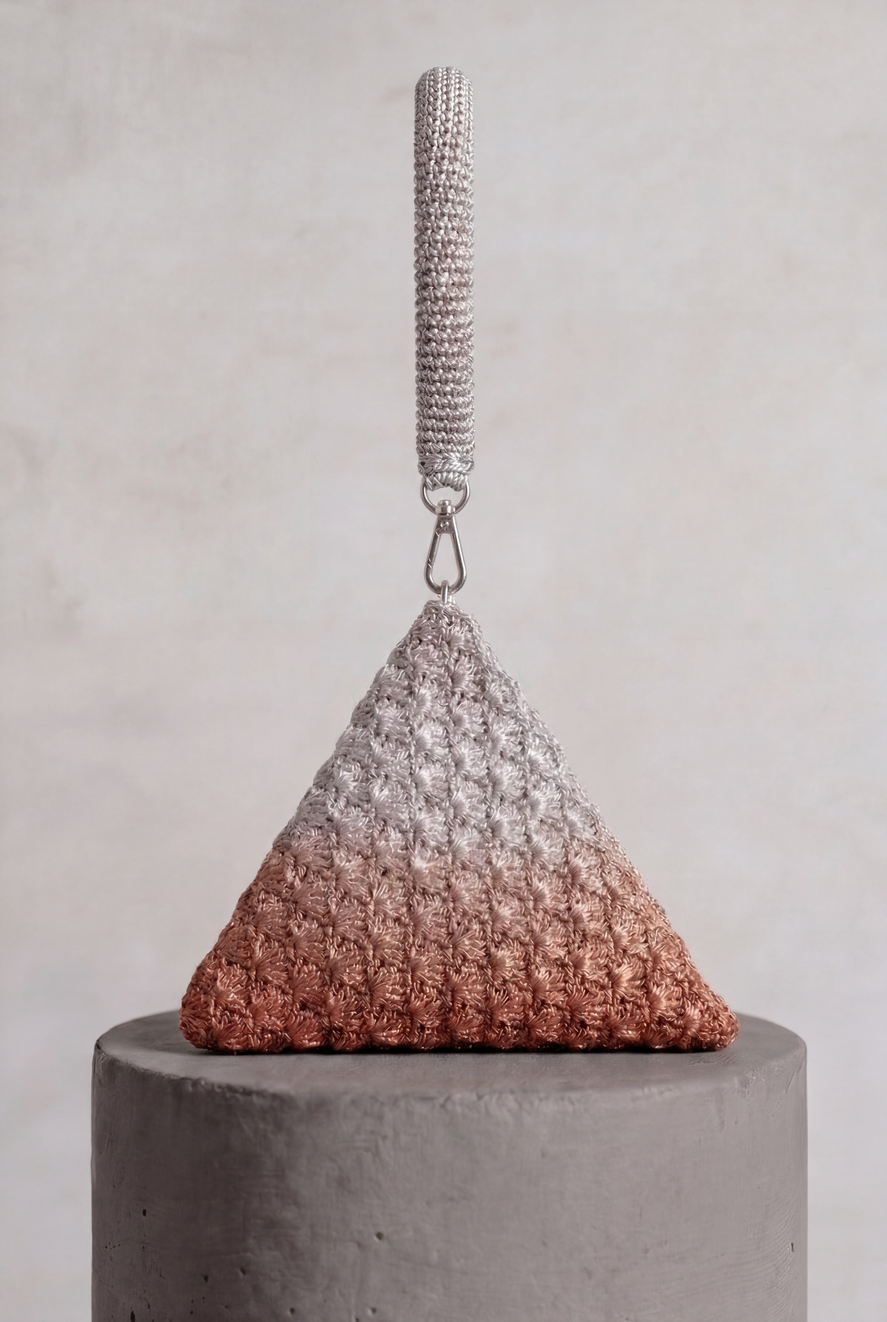 Solera Ombre Silver Copper Pyramid Bag