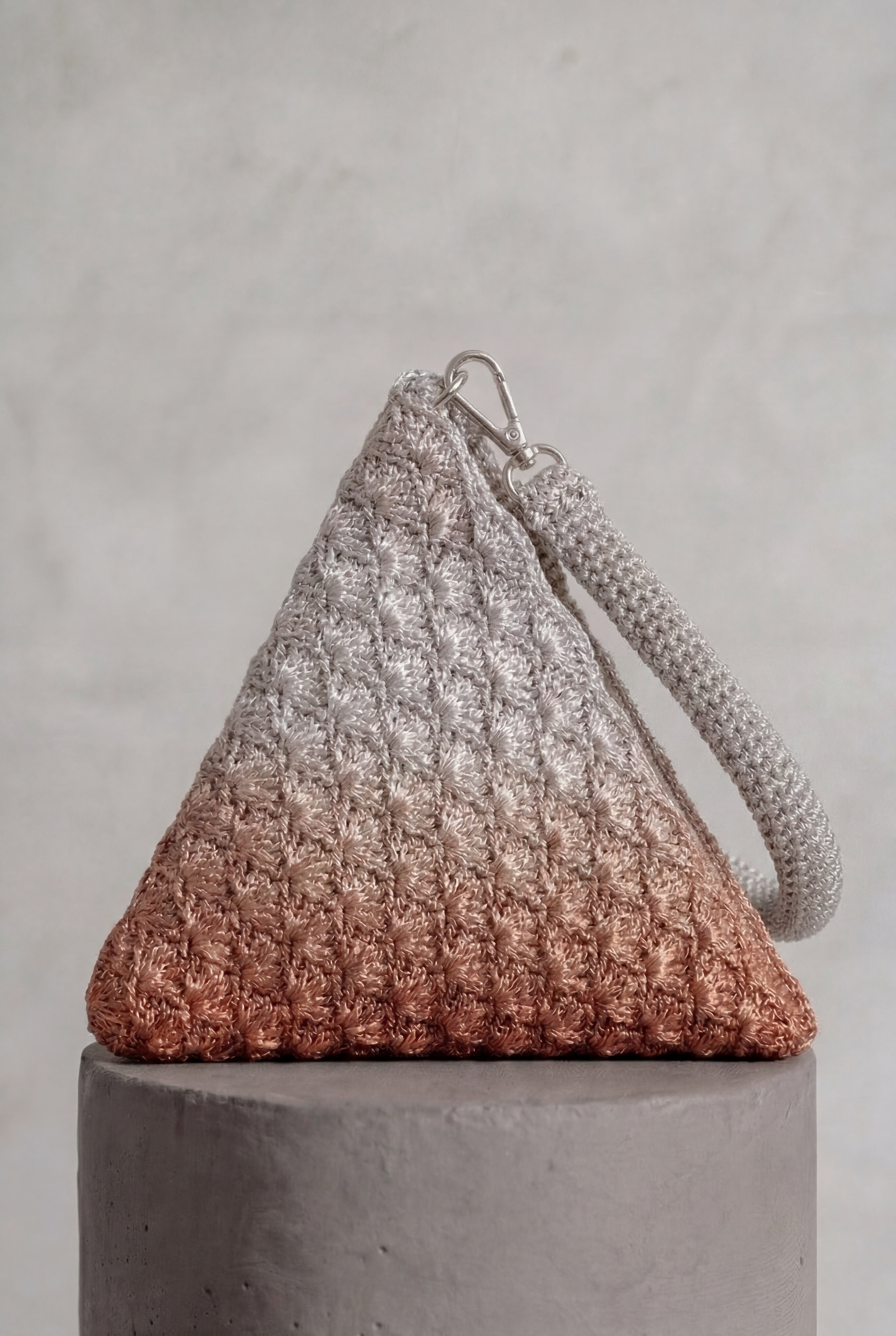 Solera Ombre Silver Copper Pyramid Bag