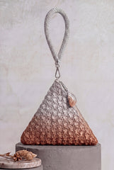 Solera Ombre Silver Copper Pyramid Bag