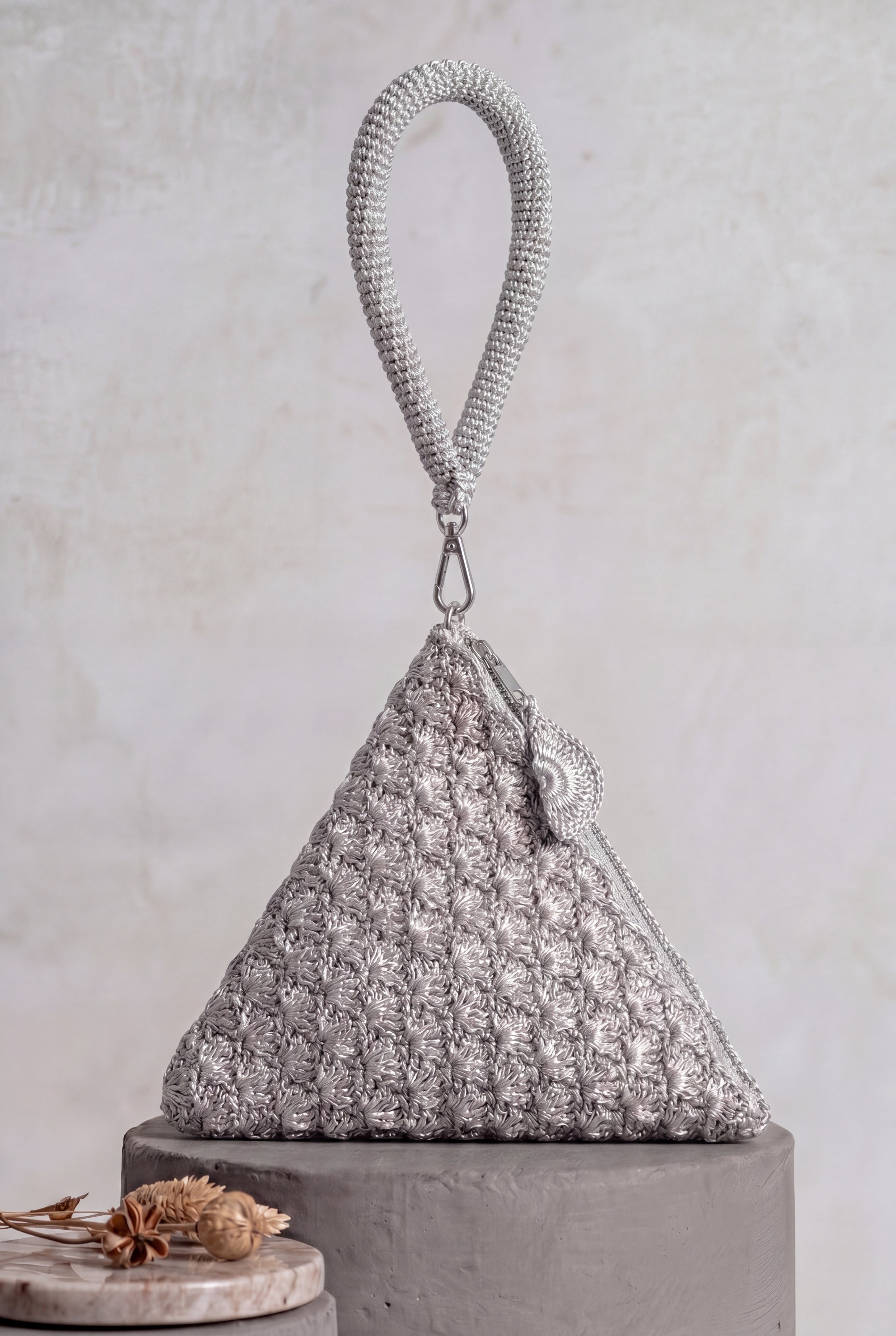 Solera Silver Pyramid Bag