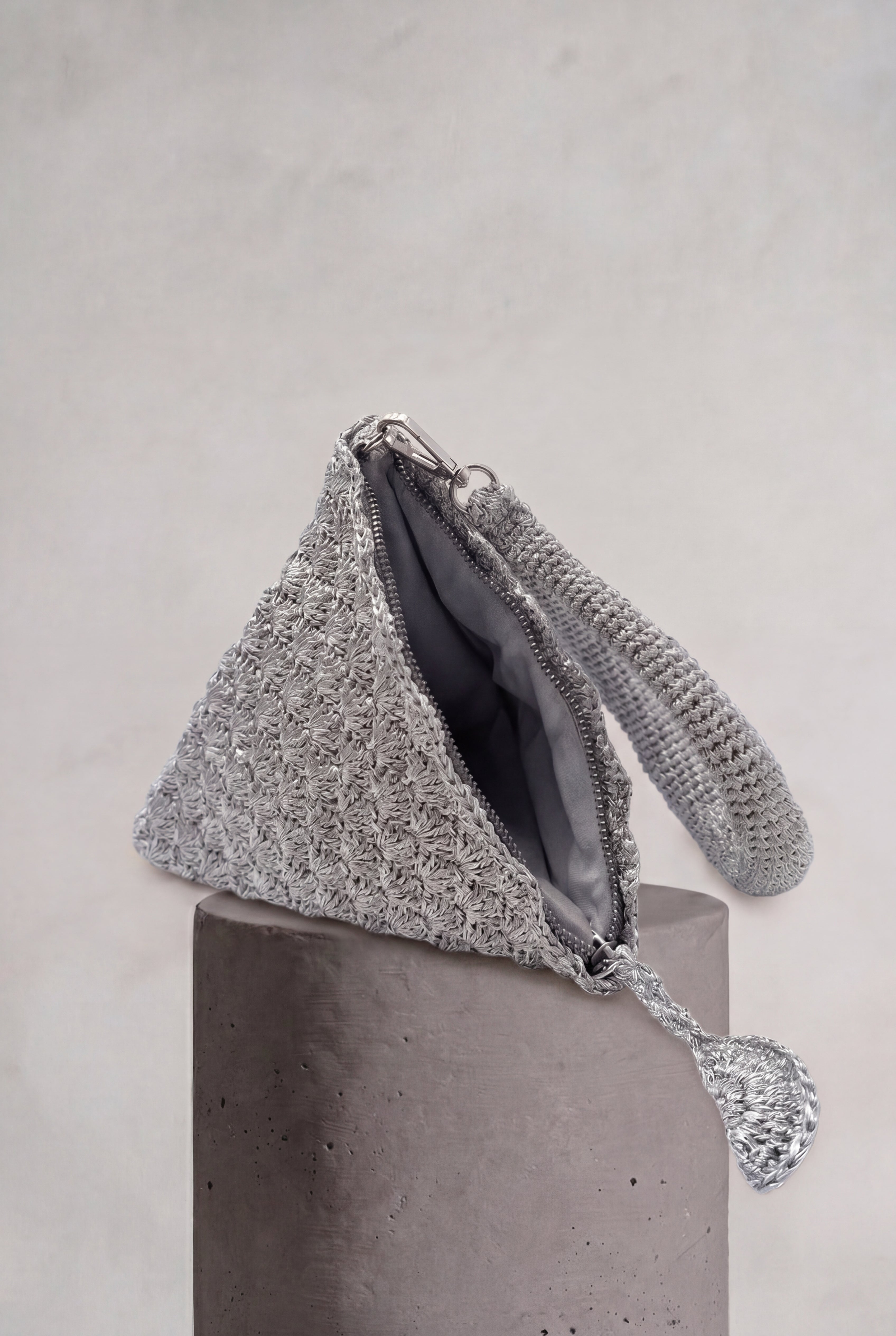 Solera Silver Pyramid Bag