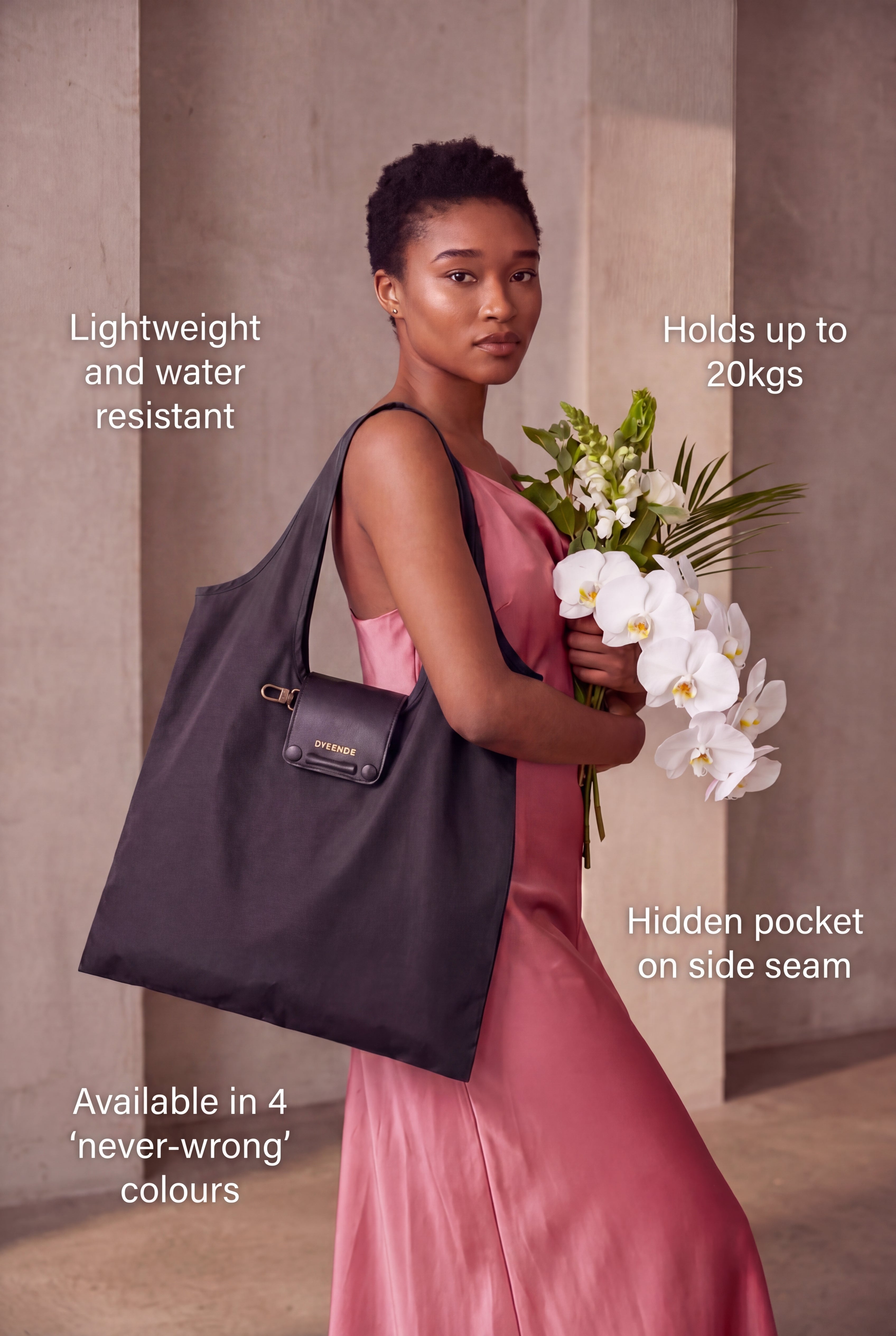 Rolly Foldable Bag Black