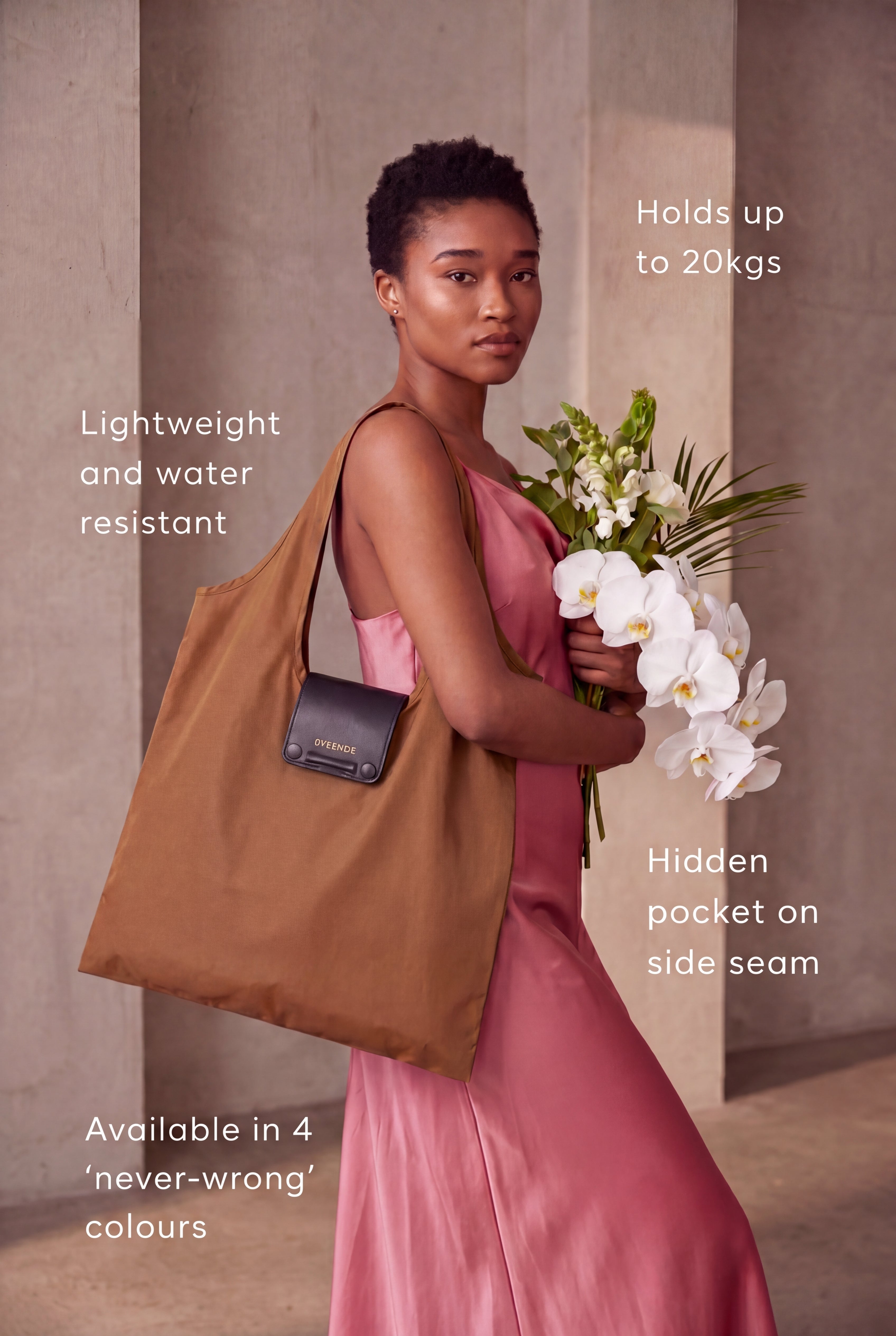 Rolly Foldable Bag Brown