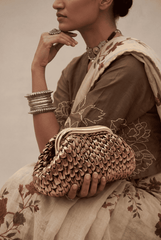 Gold Metallic Clutch