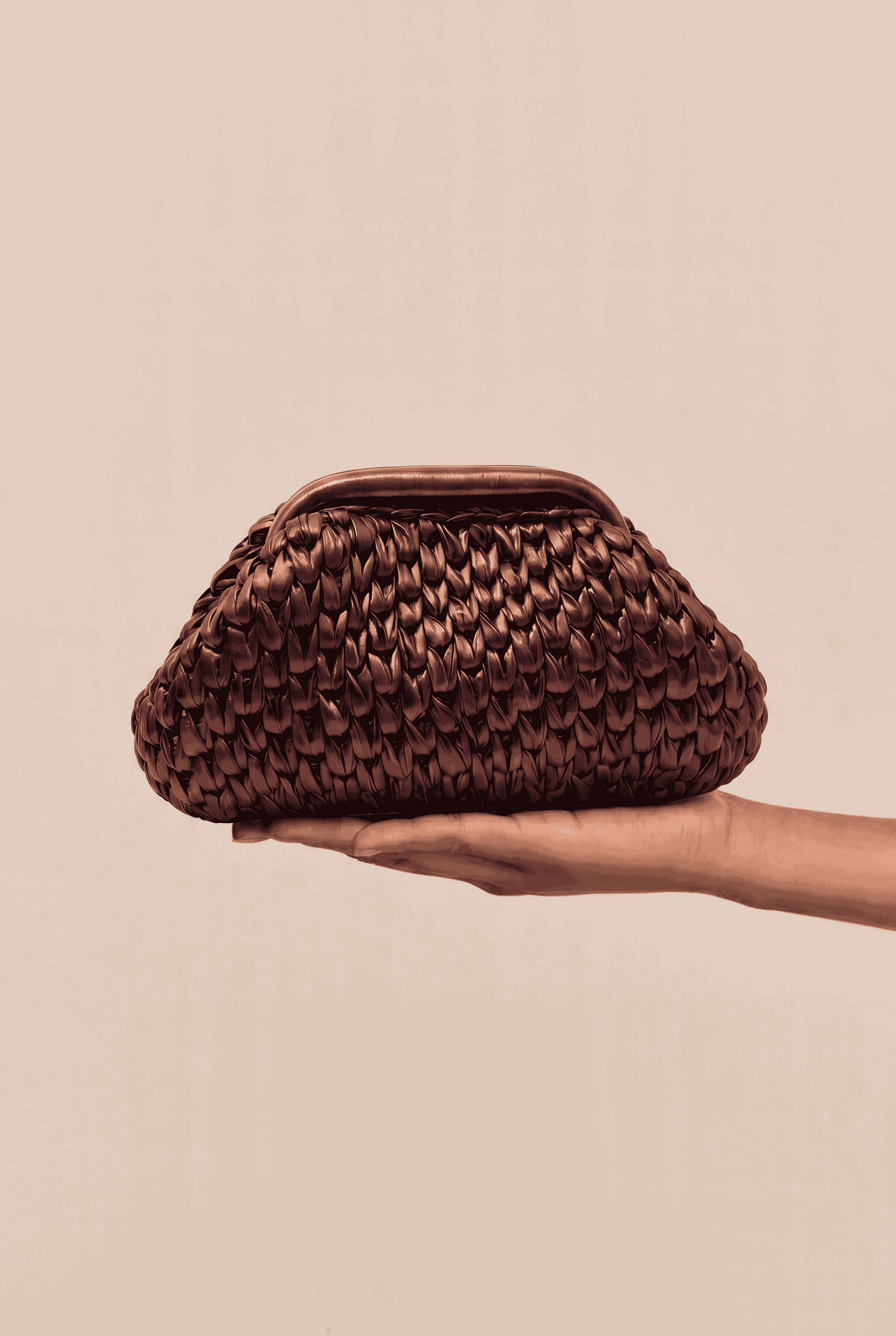 Bronze Metallic Clutch