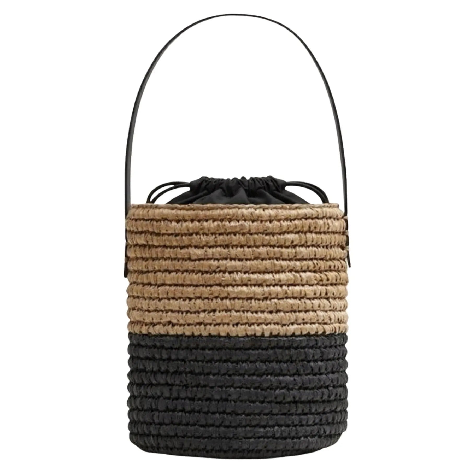 Raffia Bucket Bag