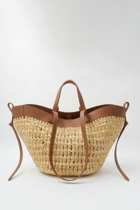Cleo Raffia Tote Bag