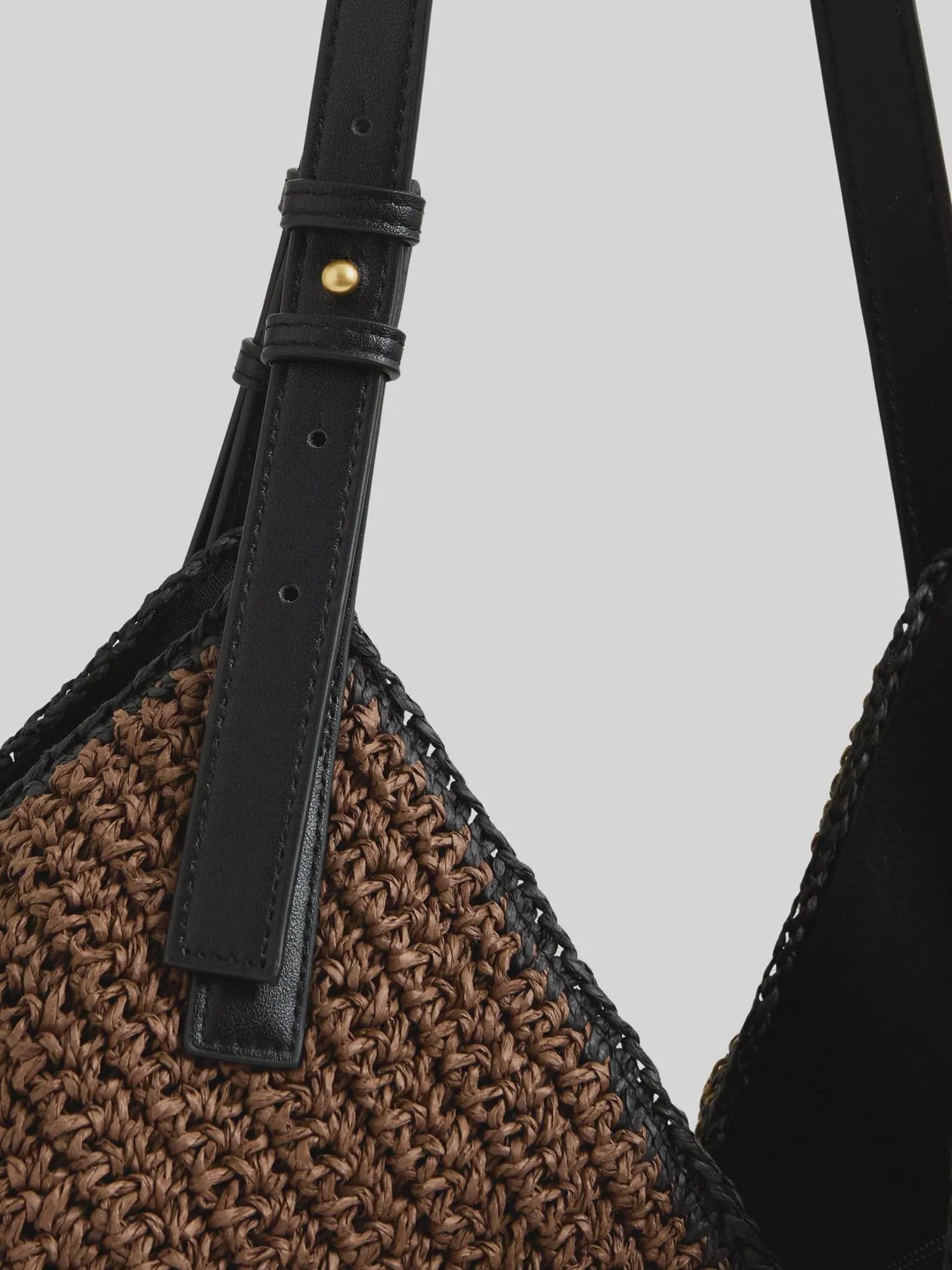 Slouchy Raffia Tote Bag