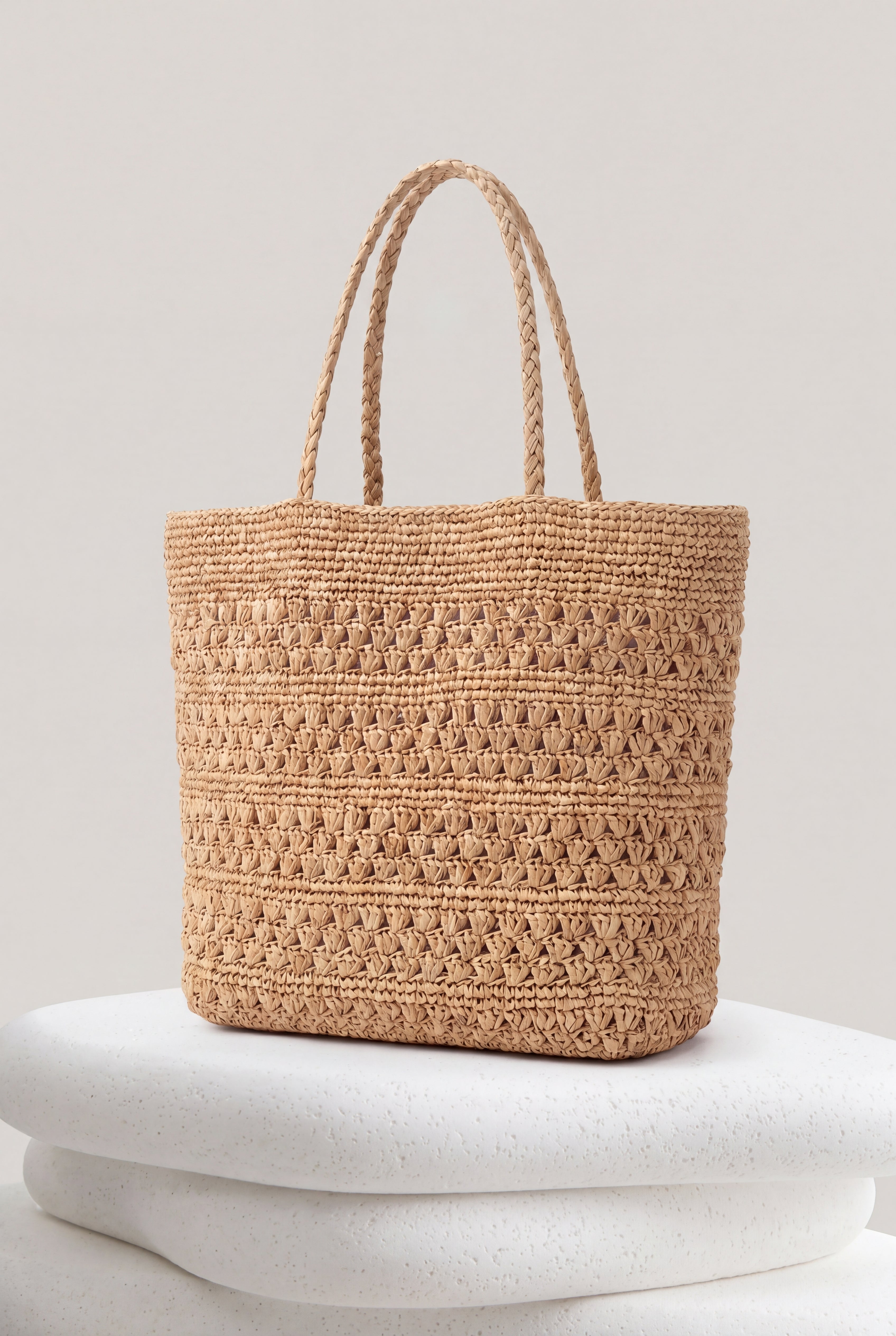 Luma Raffia Tote Bag