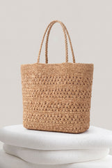 Luma Raffia Tote Bag