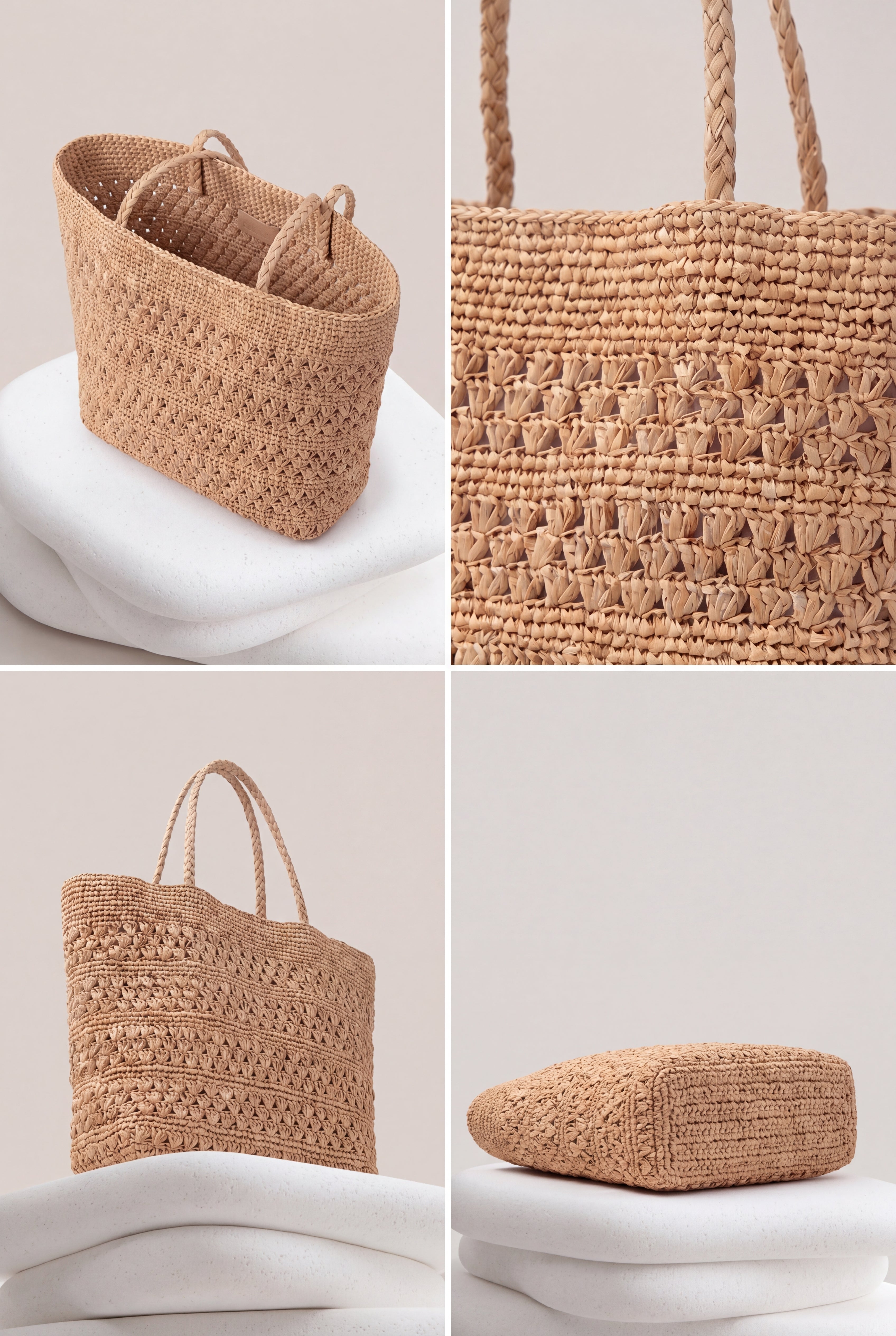 Luma Raffia Tote Bag