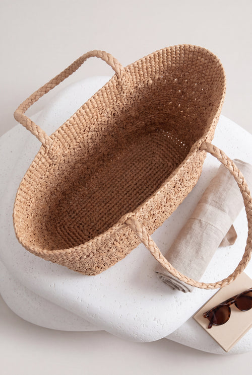 Luma Raffia Tote Bag
